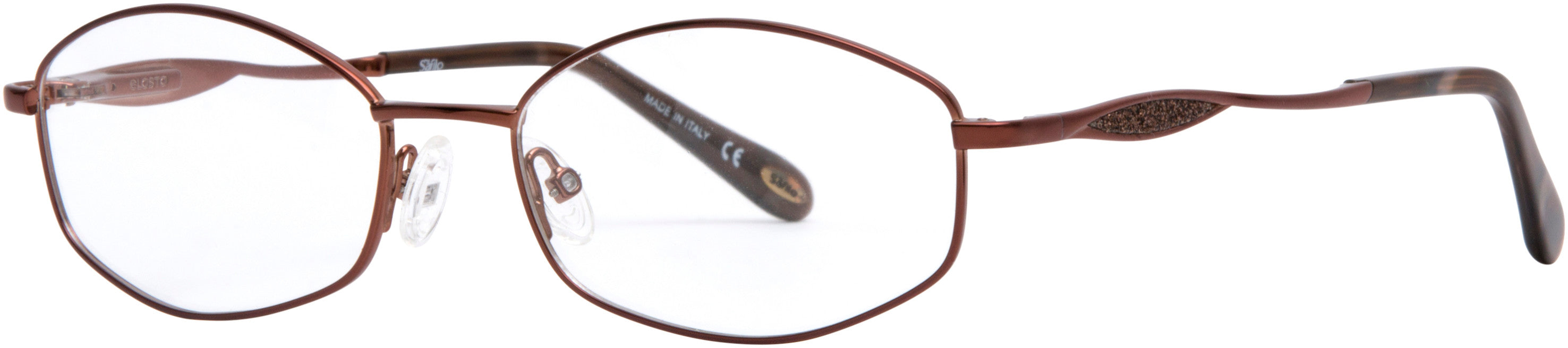  Emozioni 4383 Oval Modified Eyeglasses 009Q-009Q  Brown (00 Demo Lens)