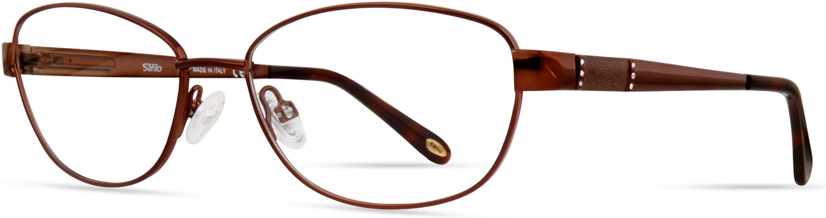  Emozioni 4385 Cat Eye/butterfly Eyeglasses 009Q-009Q  Brown (00 Demo Lens)