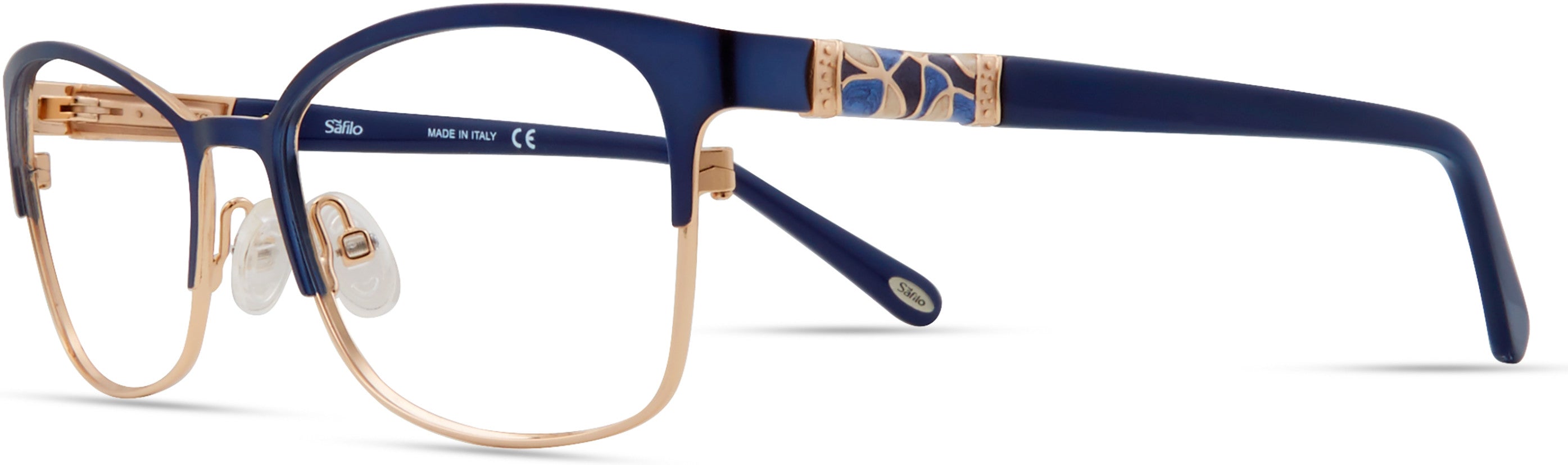  Emozioni 4389 Cat Eye/butterfly Eyeglasses 0KY2-0KY2  Blue Gold (00 Demo Lens)