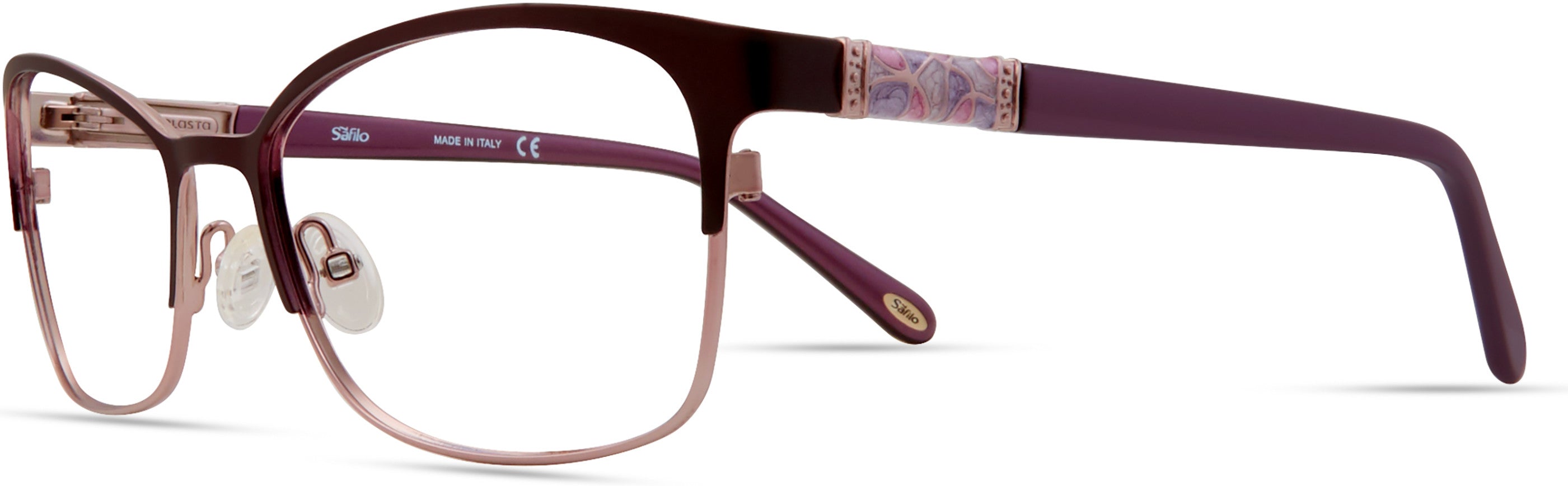  Emozioni 4389 Cat Eye/butterfly Eyeglasses 0OQ5-0OQ5  Plum Lilc (00 Demo Lens)