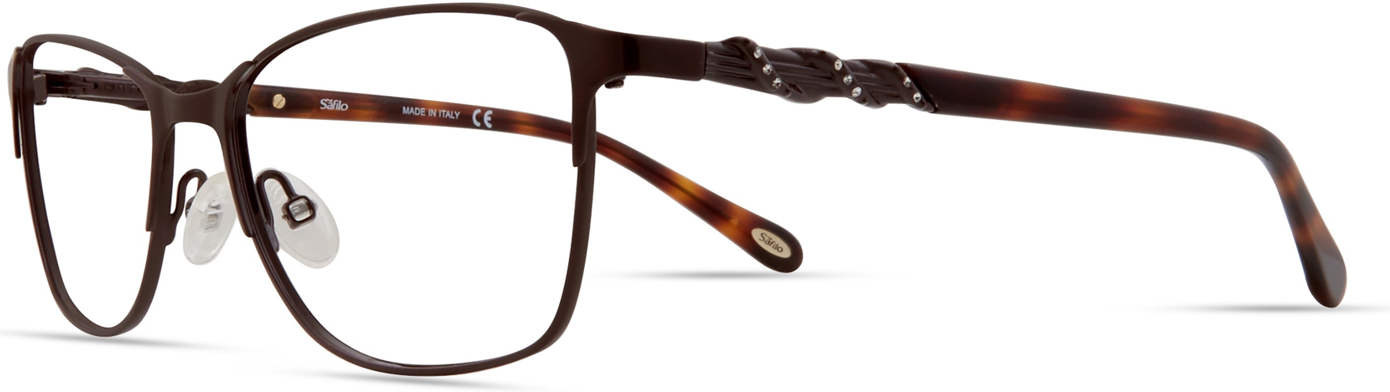  Emozioni 4390 Cat Eye/butterfly Eyeglasses 009Q-009Q  Brown (00 Demo Lens)