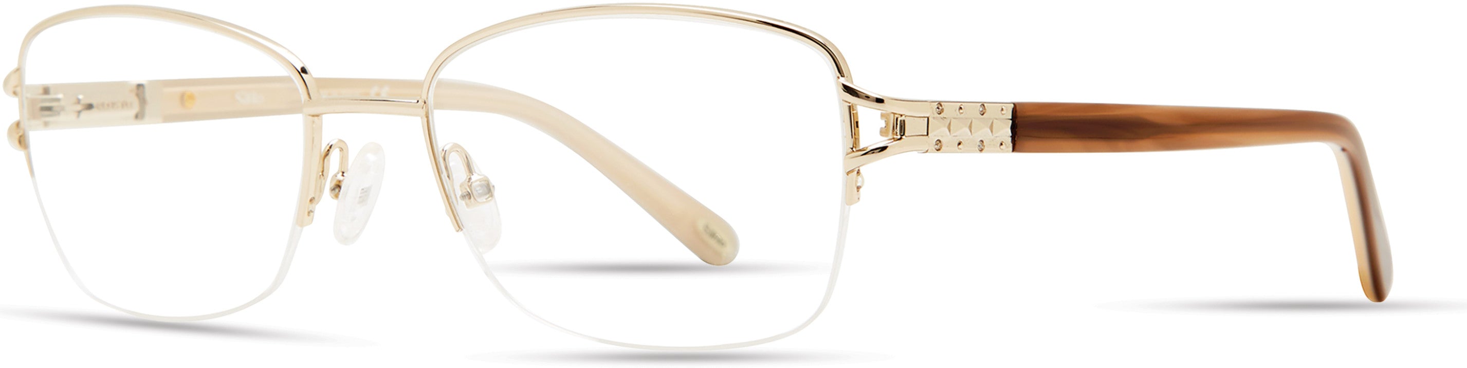  Emozioni 4391 Cat Eye/butterfly Eyeglasses 03YG-03YG  Lgh Gold (00 Demo Lens)