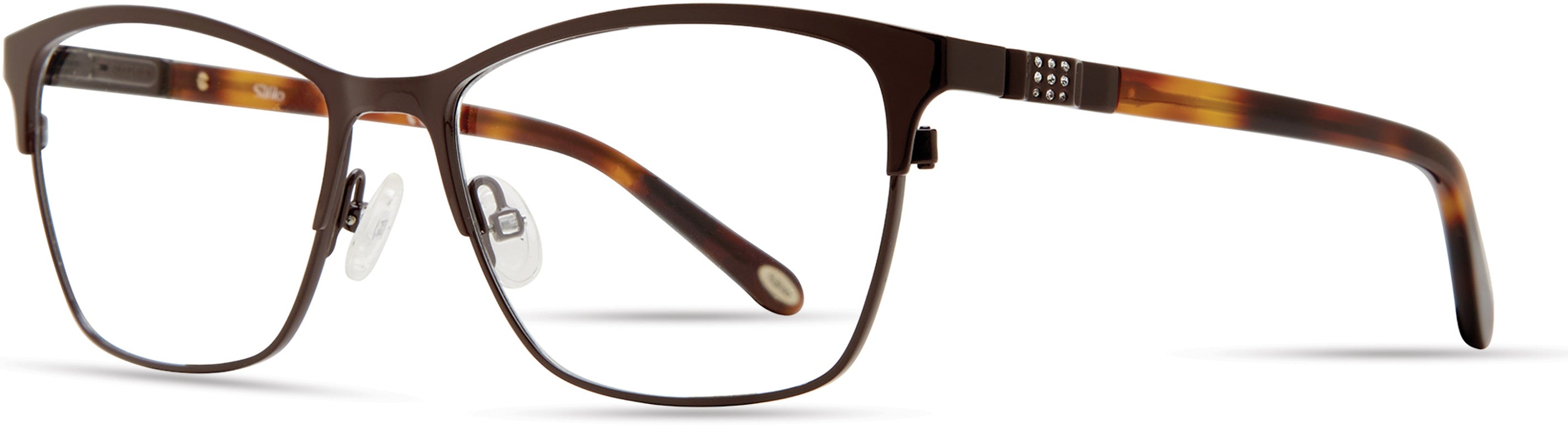  Emozioni 4392 Cat Eye/butterfly Eyeglasses 009Q-009Q  Brown (00 Demo Lens)