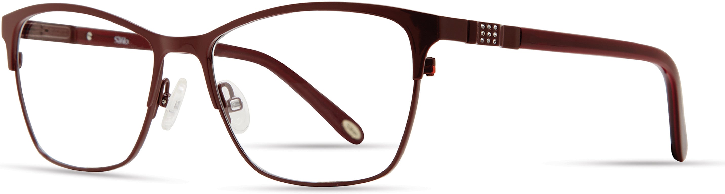  Emozioni 4392 Cat Eye/butterfly Eyeglasses 0LHF-0LHF  Opal Burgundy (00 Demo Lens)
