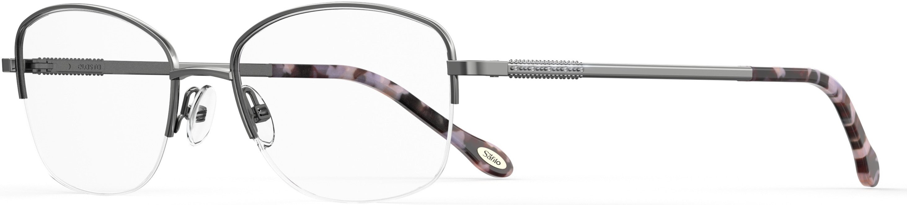  Emozioni 4394 Cat Eye/butterfly Eyeglasses 06LB-06LB  Ruthenium (00 Demo Lens)