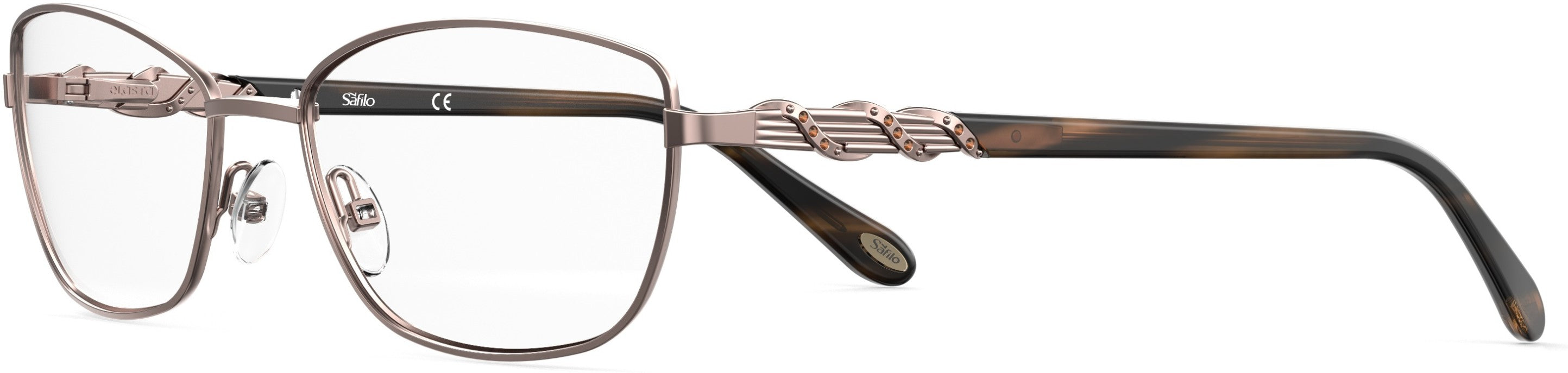  Emozioni 4397 Cat Eye/butterfly Eyeglasses 0TUI-0TUI  Light Brown (00 Demo Lens)