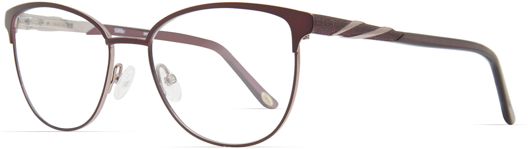  Emozioni 4399 Cat Eye/butterfly Eyeglasses 0OQ5-0OQ5  Plum Lilc (00 Demo Lens)
