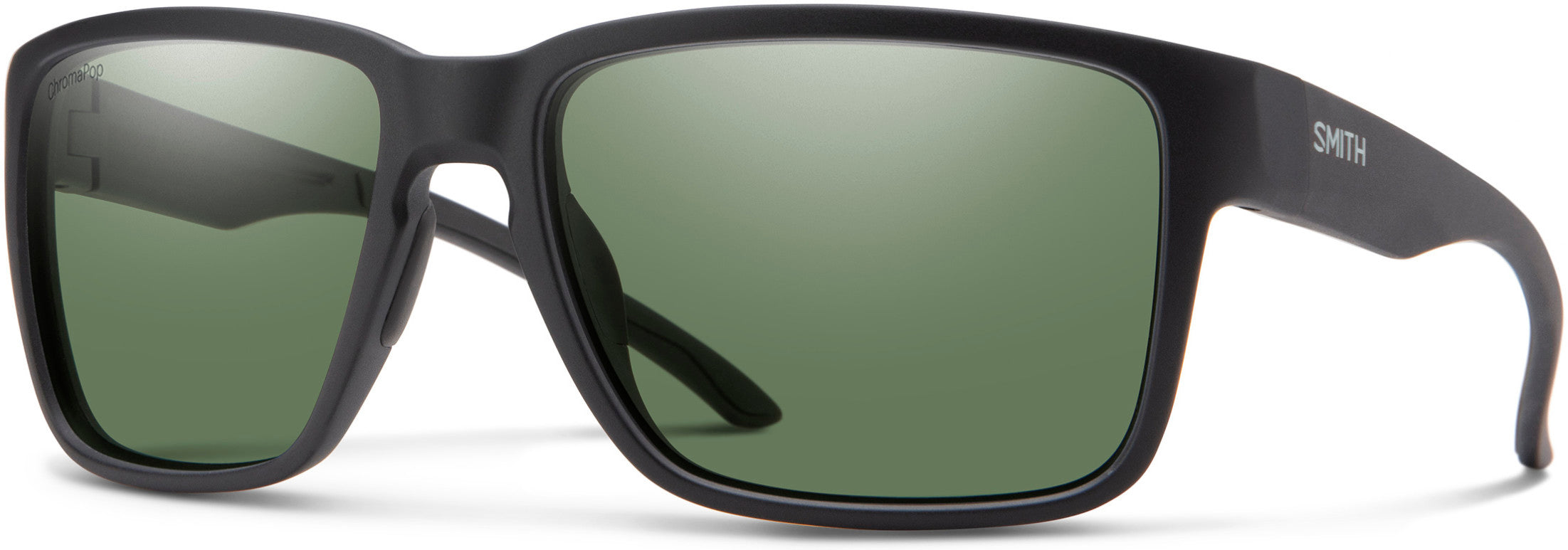 Smith Emerge Rectangular Sunglasses 0003-0003  Matte Black (L7 Polarized Green CP)