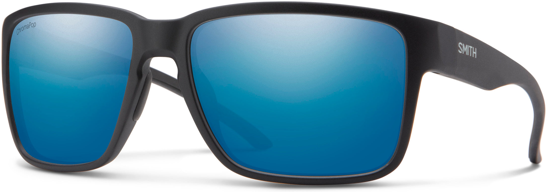 Smith Emerge Rectangular Sunglasses 0003-0003  Matte Black (QG Blue Sp CP Pz)