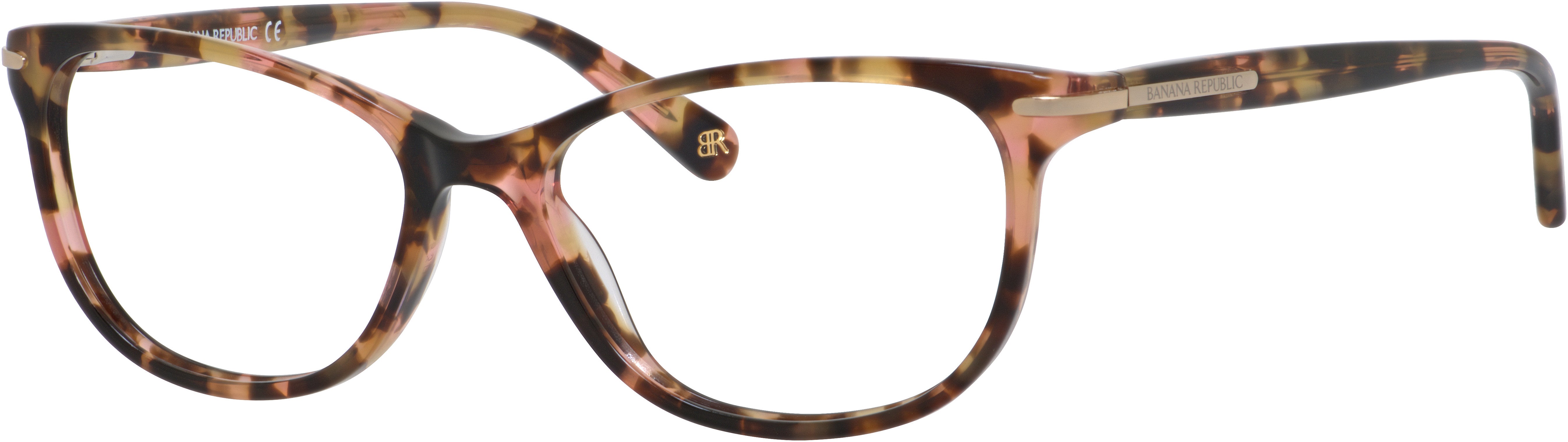 Banana Republic Enya Oval Modified Eyeglasses 0S0R-0S0R  Brown Havana Pink (00 Demo Lens)