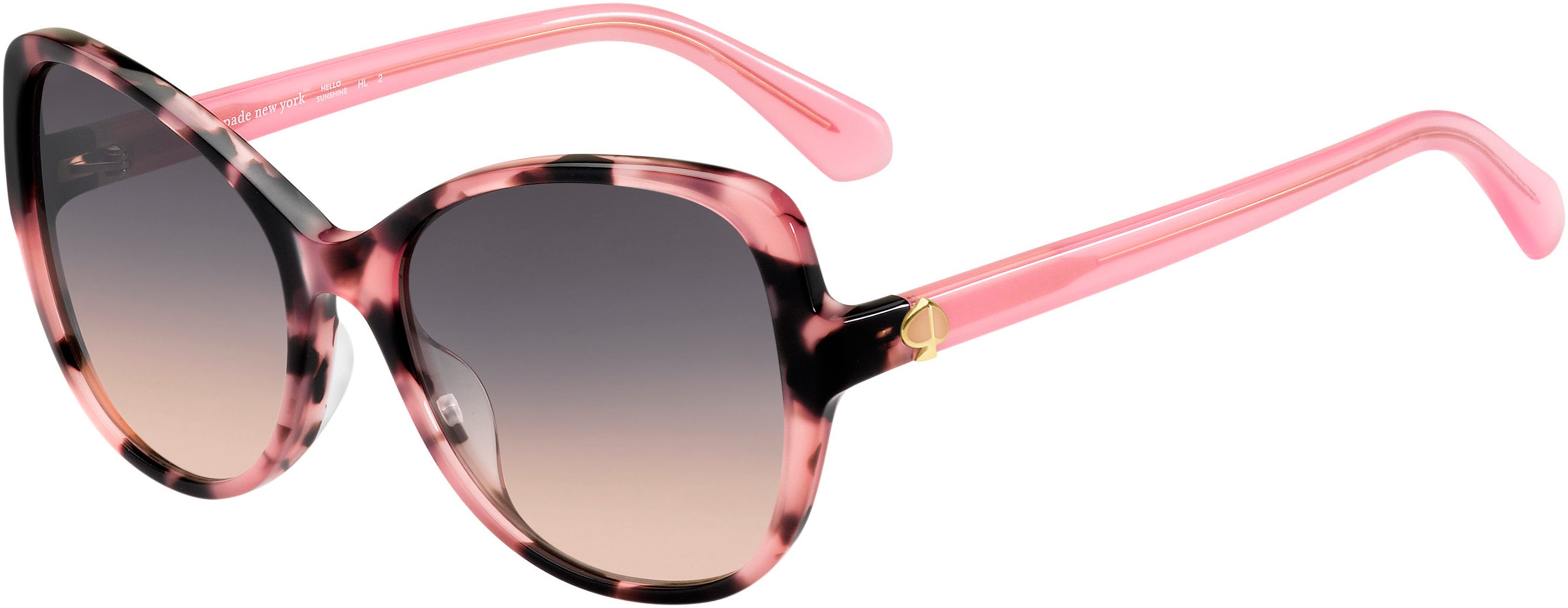 Kate Spade Esmae/G/S Cat Eye/butterfly Sunglasses 0OO4-0OO4  Havana Redcor (FF Gray Shded Pink)