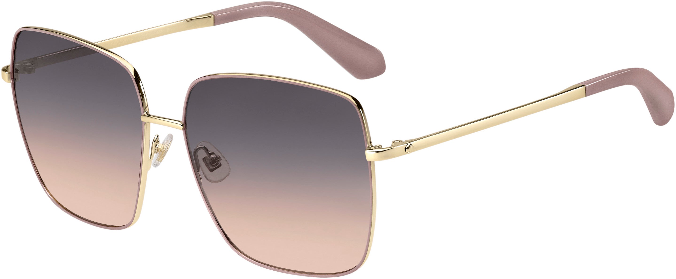 Kate Spade Fenton/G/S Square Sunglasses 035J-035J  Pink (FF Gray Shded Pink)