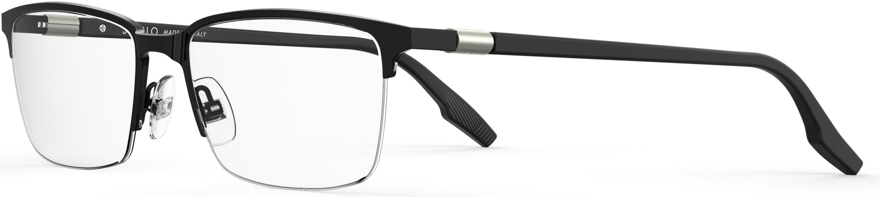 Safilo 2.0 Filo 02 Rectangular Eyeglasses 0003-0003  Matte Black (00 Demo Lens)