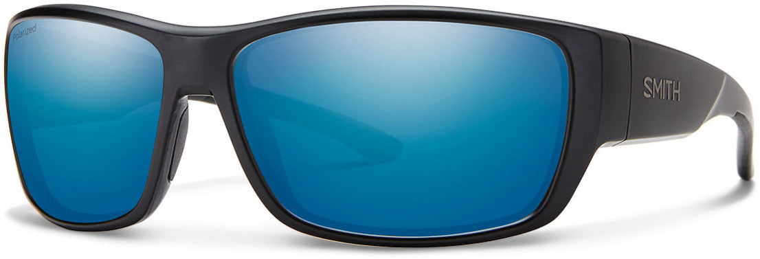 Smith Forge Rectangular Sunglasses 0003-0003  Matte Black (JY Blue Ml Pz)