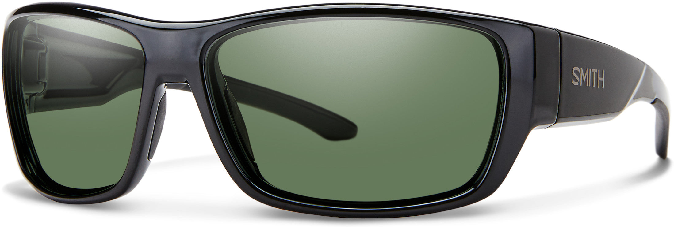 Smith Forge Rectangular Sunglasses 0807-0807  Black (IR Gray)