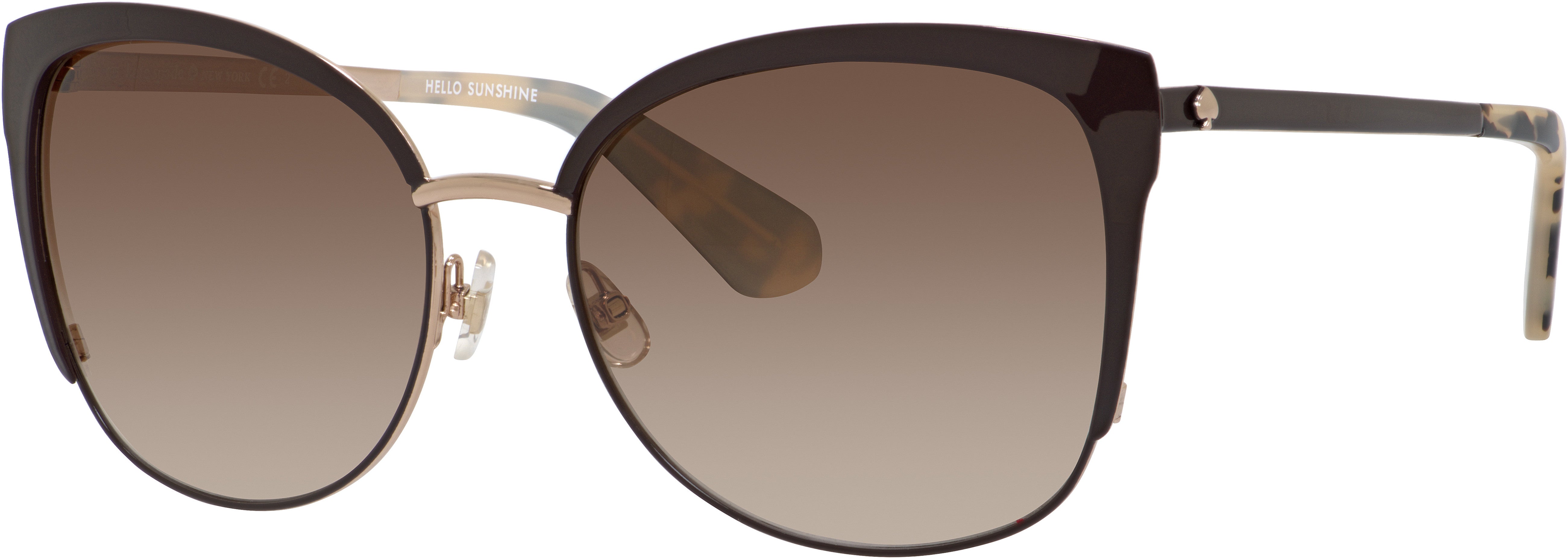 Kate Spade Genice/S Cat Eye/butterfly Sunglasses 0GSA-0GSA  Brown Gold (B1 Warm Brown Gradient)