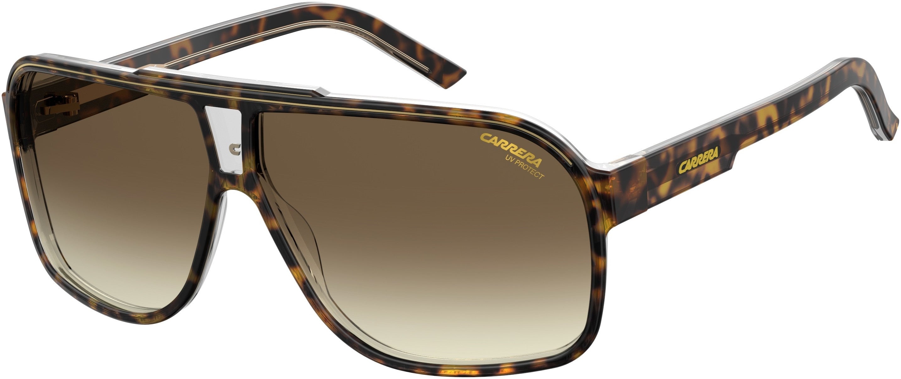 Carrera Grand Prix 2/S Rectangular Sunglasses 0086-0086  Dark Havana (HA Brown Gradient)