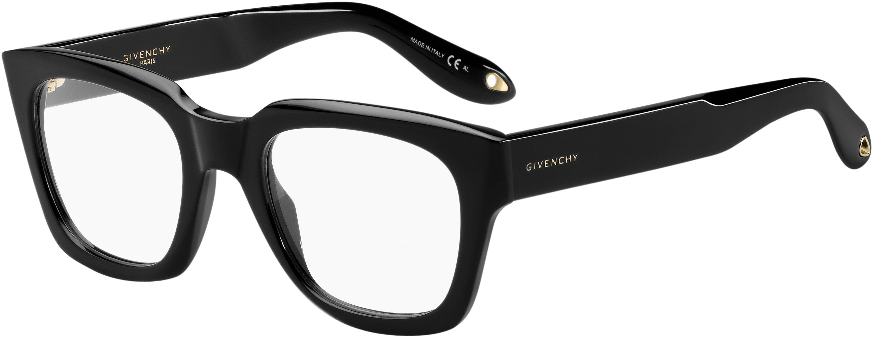  Givenchy 0047 Rectangular Eyeglasses 0807-0807  Black (00 Demo Lens)