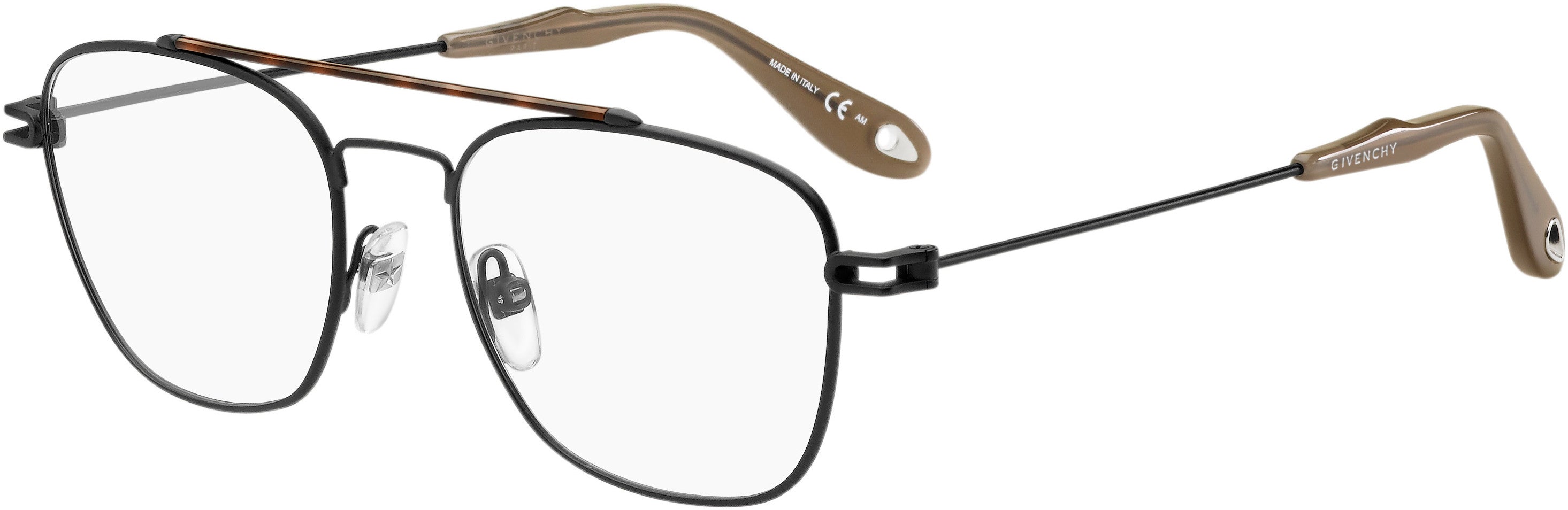  Givenchy 0053 Rectangular Eyeglasses 0003-0003  Matte Black (00 Demo Lens)