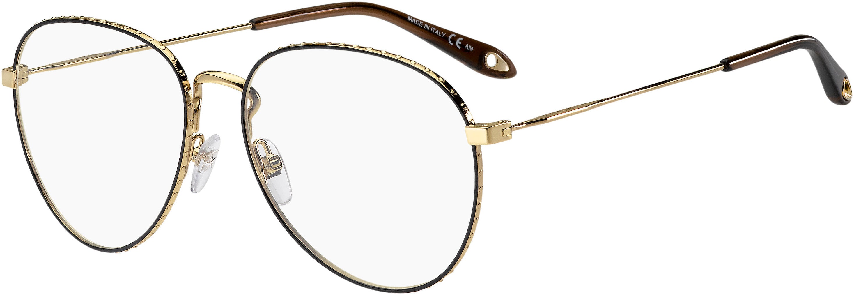  Givenchy 0071 Aviator Eyeglasses 0J5G-0J5G  Gold (00 Demo Lens)