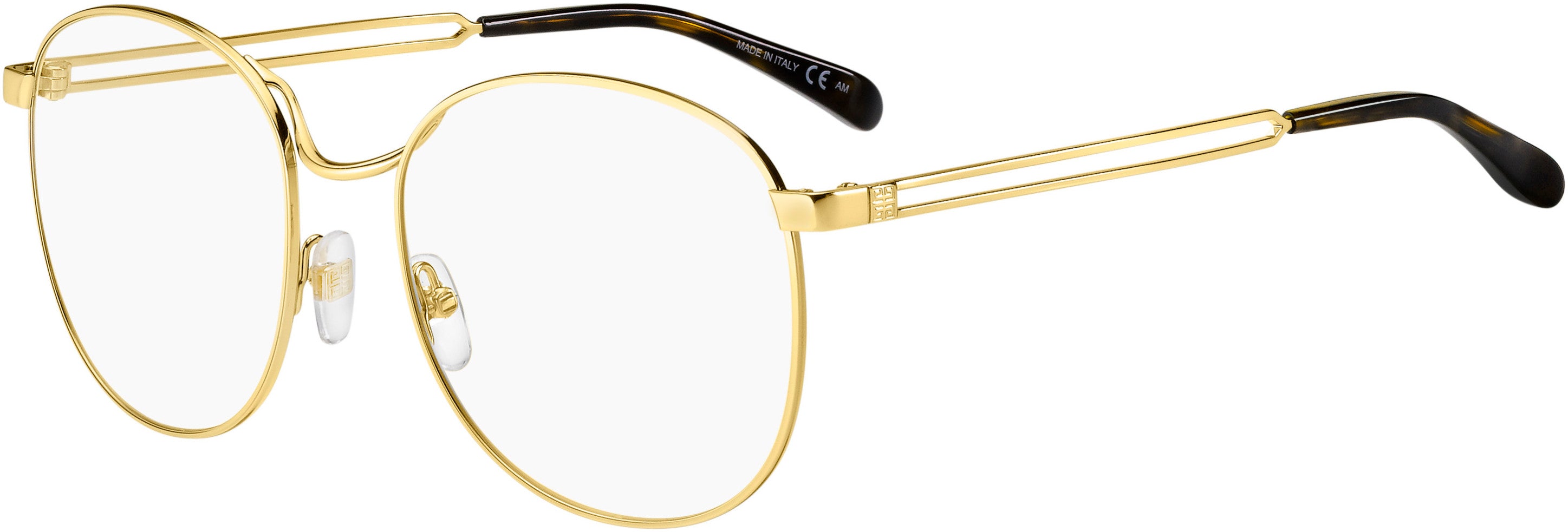  Givenchy 0107 Oval Modified Eyeglasses 0J5G-0J5G  Gold (00 Demo Lens)