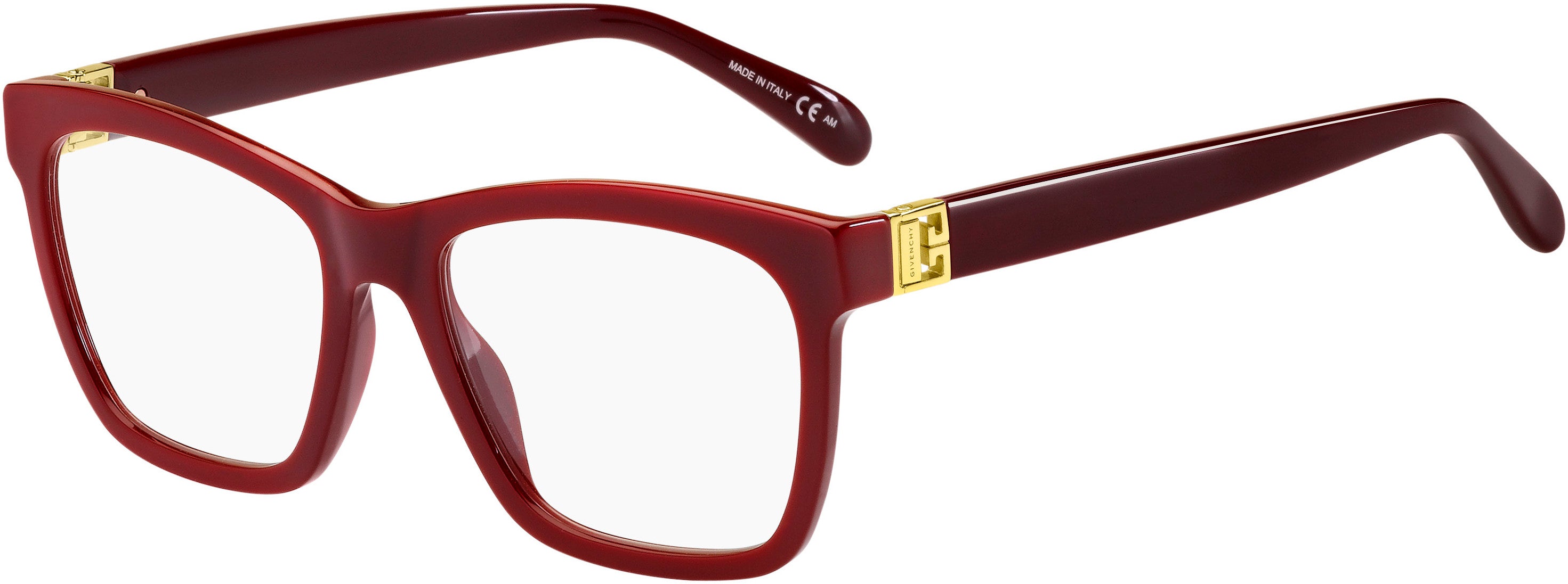  Givenchy 0112 Rectangular Eyeglasses 0LHF-0LHF  Opal Burgundy (00 Demo Lens)