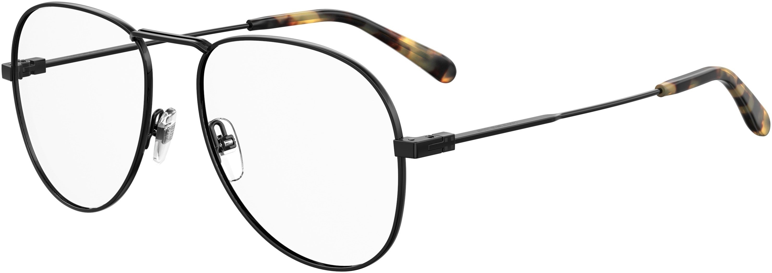  Givenchy 0117 Aviator Eyeglasses 0807-0807  Black (00 Demo Lens)
