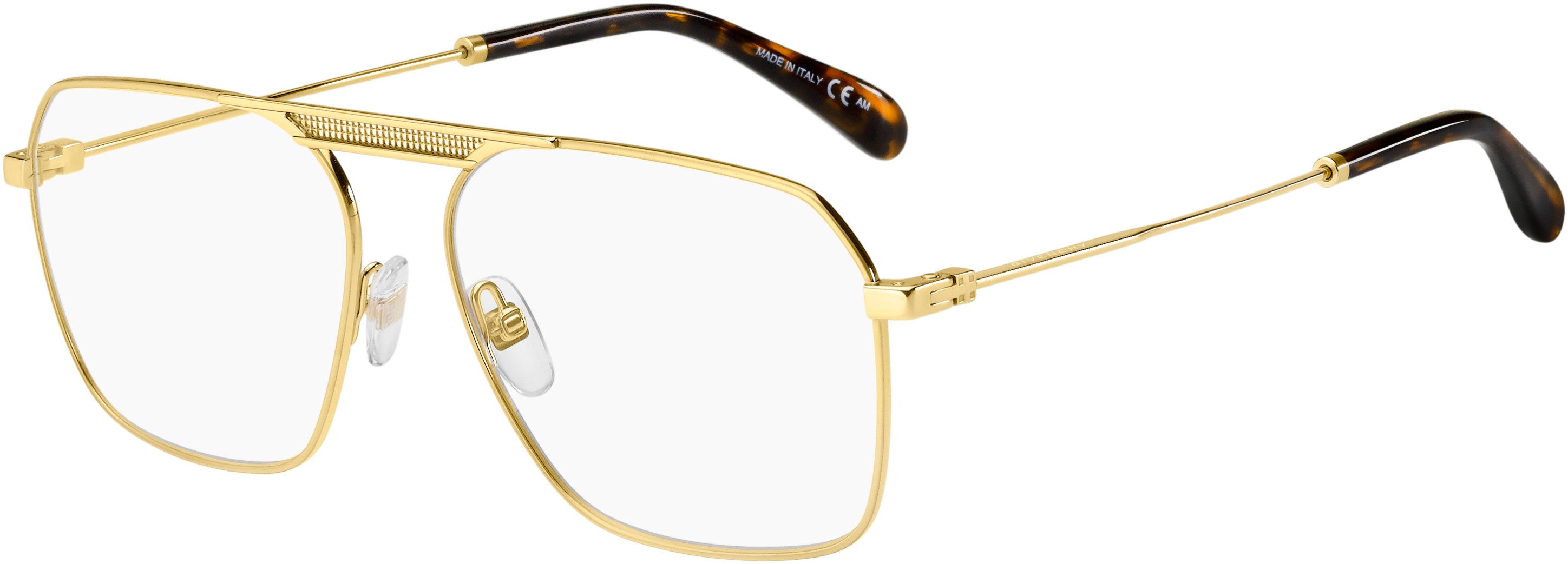  Givenchy 0118 Aviator Eyeglasses 0J5G-0J5G  Gold (00 Demo Lens)