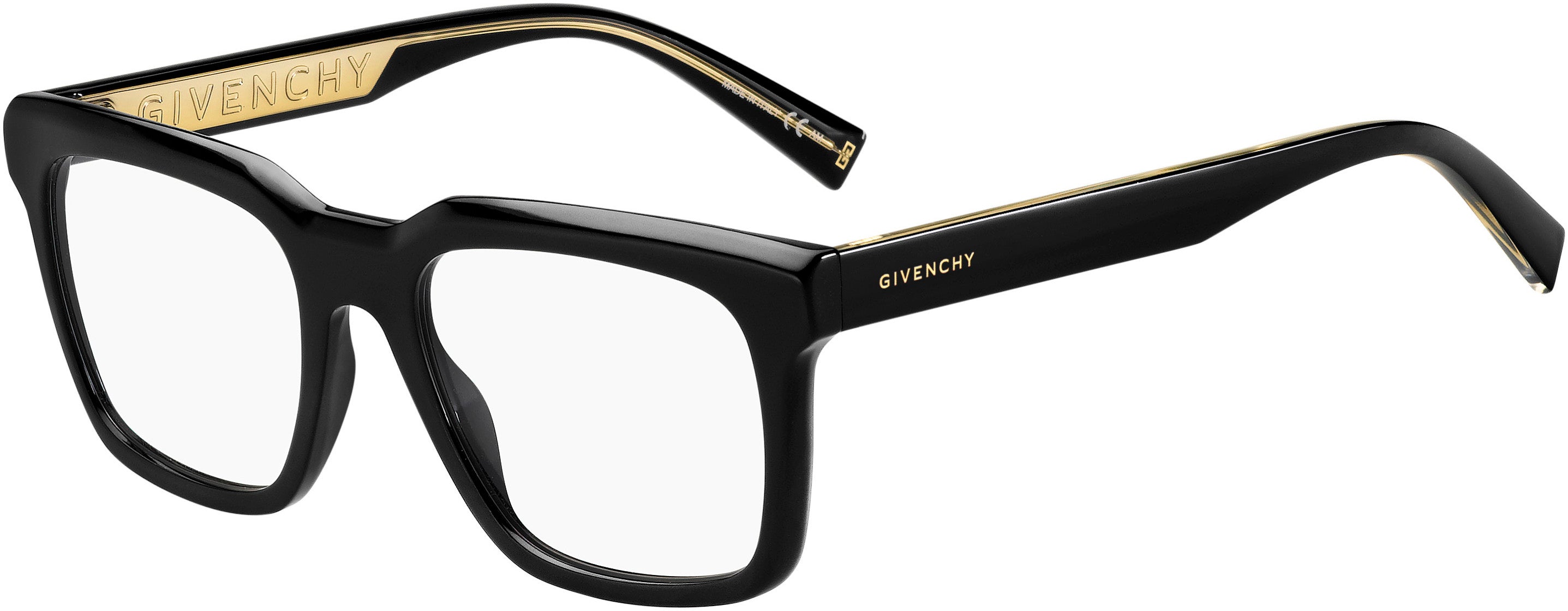  Givenchy 0123 Square Eyeglasses 0807-0807  Black (00 Demo Lens)