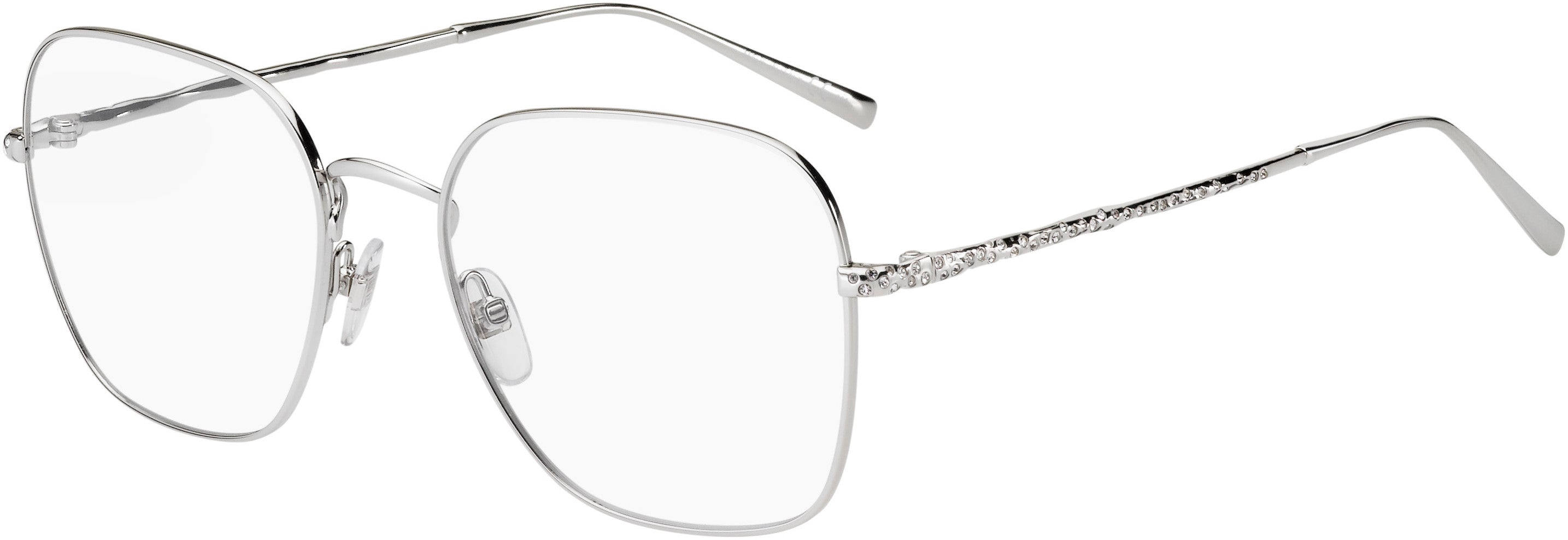  Givenchy 0128 Square Eyeglasses 0010-0010  Palladium (00 Demo Lens)