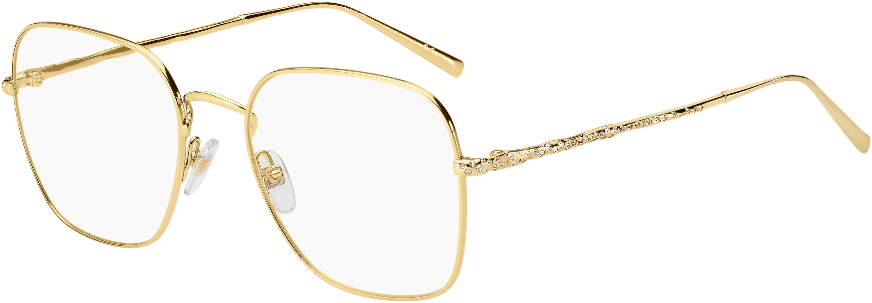  Givenchy 0128 Square Eyeglasses 0J5G-0J5G  Gold (00 Demo Lens)