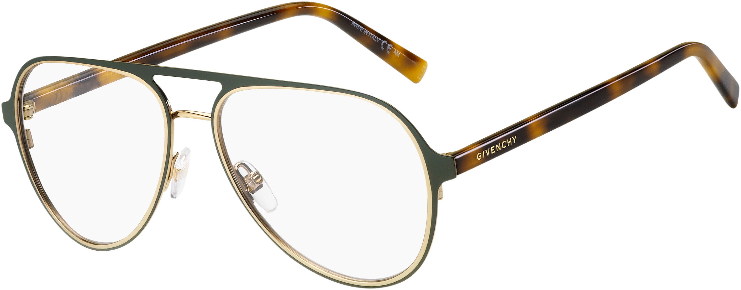  Givenchy 0133 Aviator Eyeglasses 0X55-0X55  Copgd Kha (00 Demo Lens)
