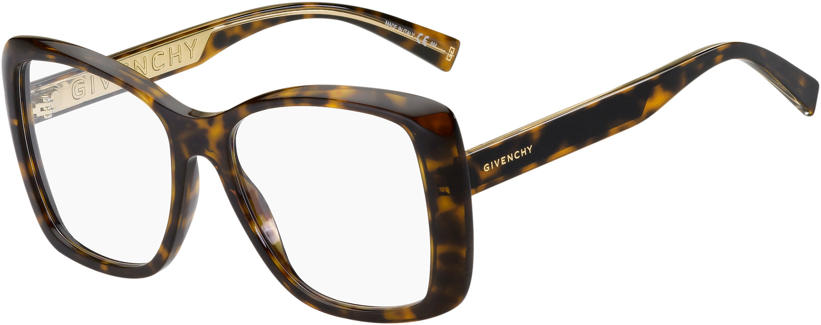  Givenchy 0135 Square Eyeglasses 0086-0086  Dark Havana (00 Demo Lens)