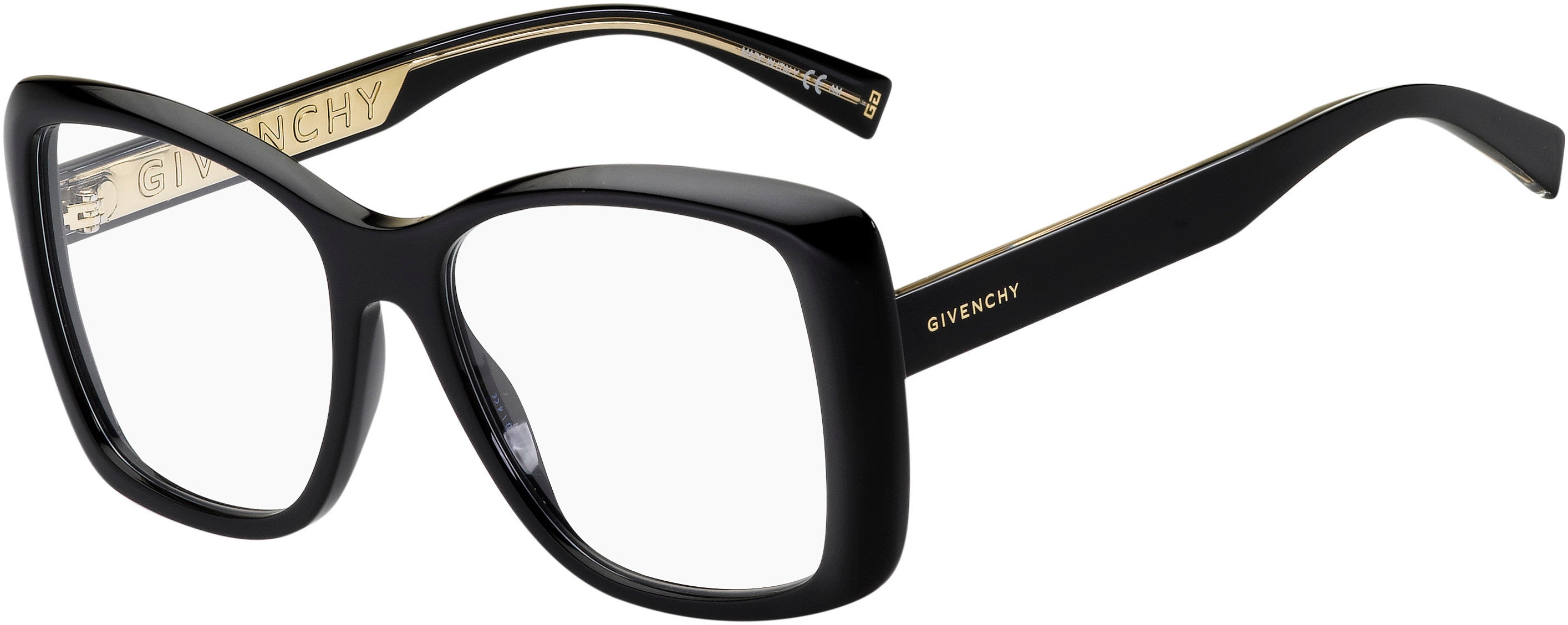  Givenchy 0135 Square Eyeglasses 0807-0807  Black (00 Demo Lens)