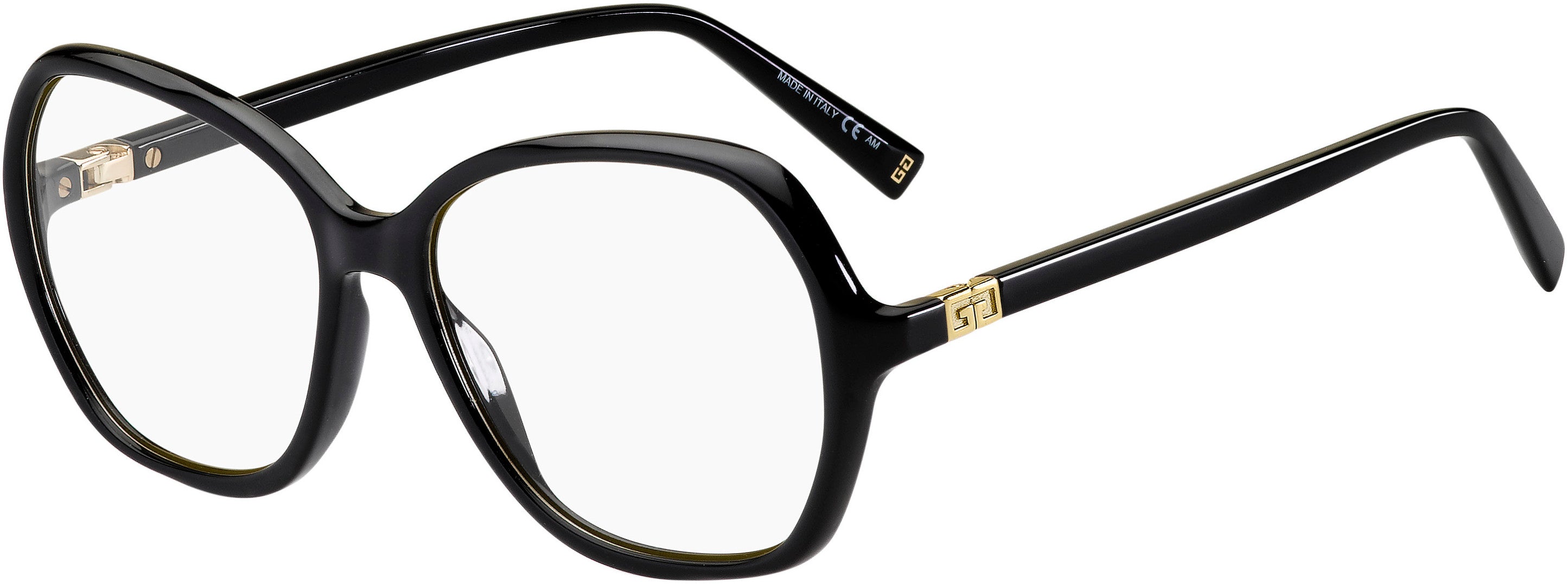  Givenchy 0141 Rectangular Eyeglasses 0807-0807  Black (00 Demo Lens)