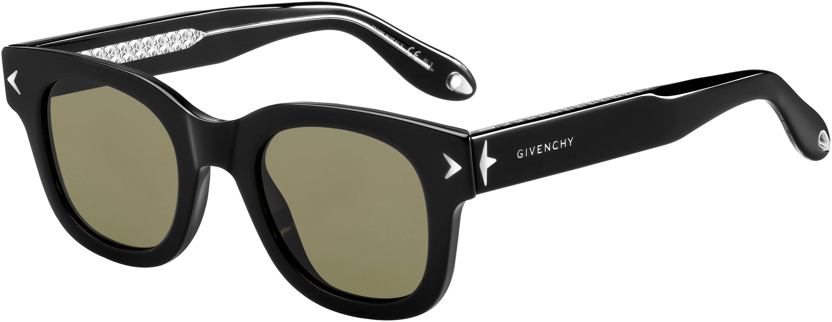  Givenchy 7037/S Rectangular Sunglasses 0Y6C-0Y6C  Black Crystal (E4 Brown)