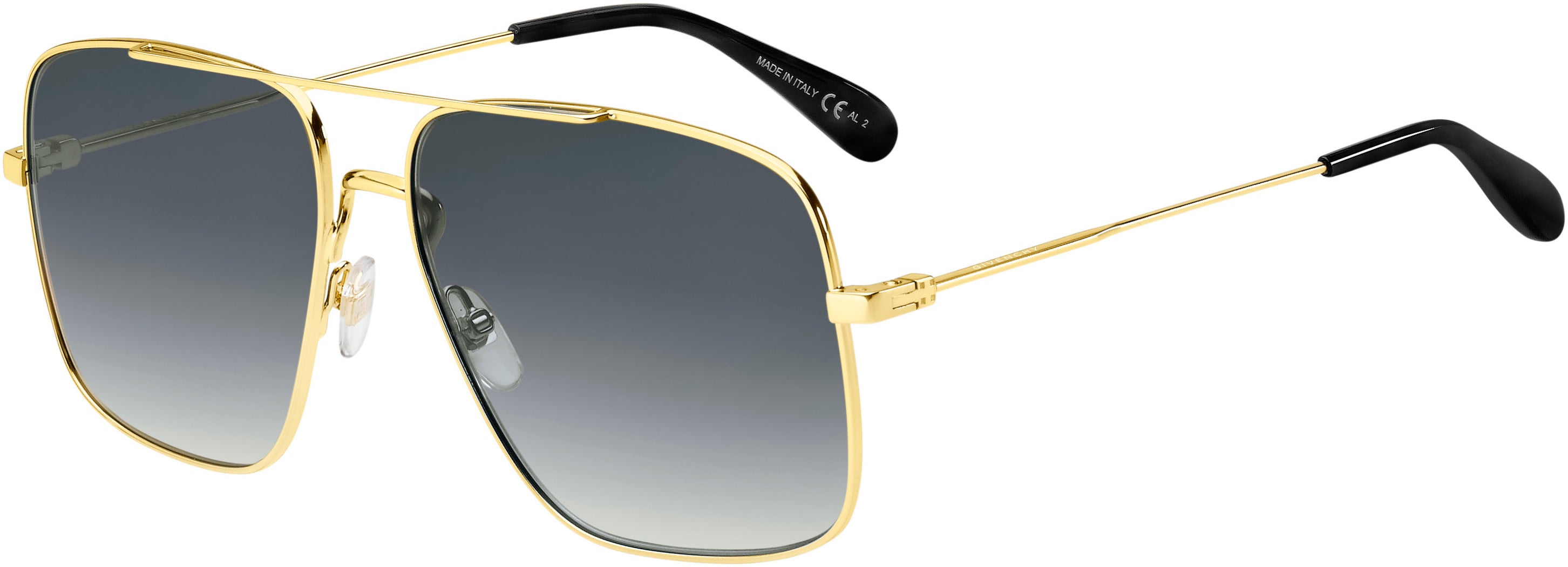  Givenchy 7119/S Navigator Sunglasses 0J5G-0J5G  Gold (9O Dark Gray Gradient)