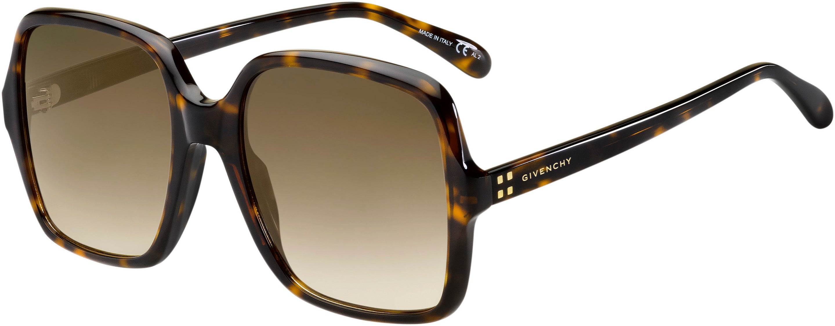  Givenchy 7123/G/S Square Sunglasses 0086-0086  Dark Havana (HA Brown Gradient)