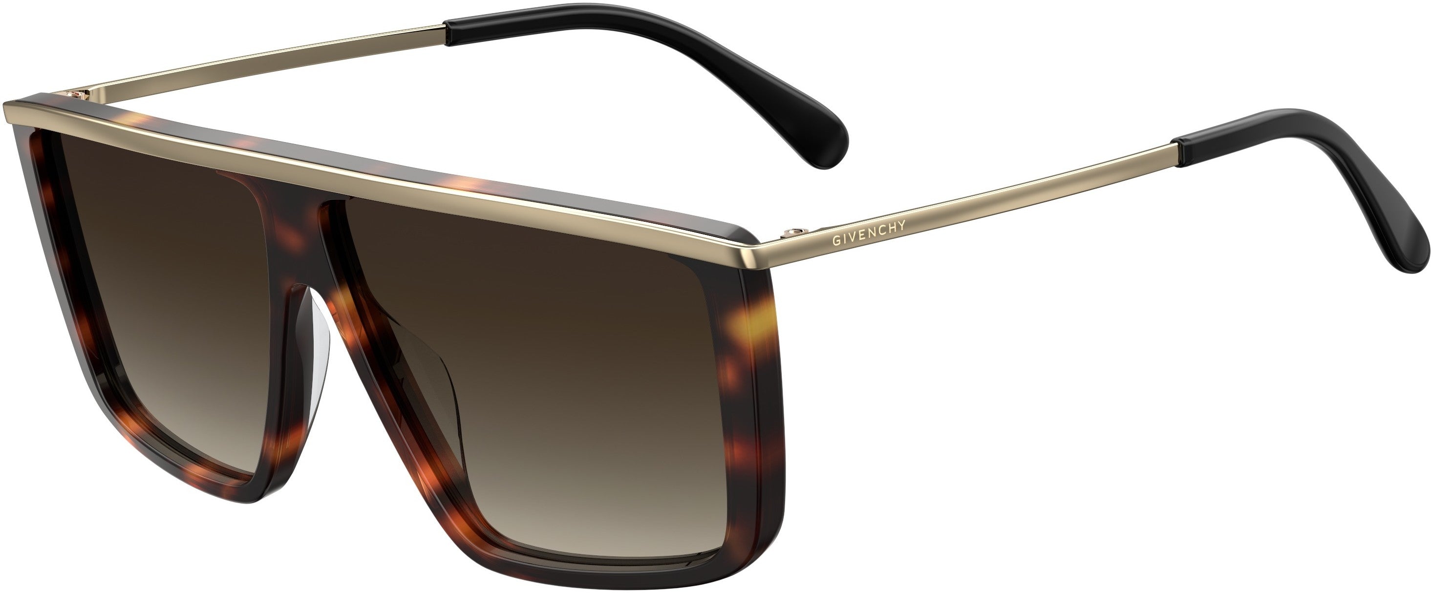  Givenchy 7146/G/S Browline Sunglasses 02IK-02IK  Havana Gold (HA Brown Gradient)