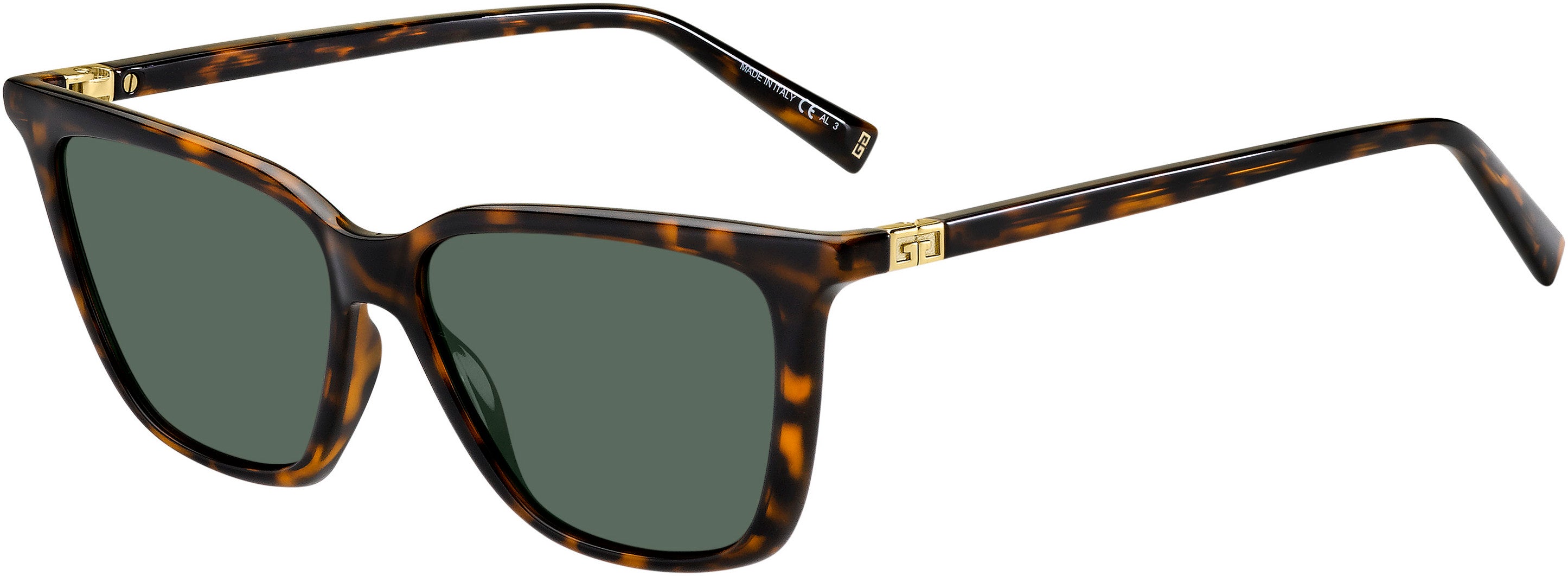  Givenchy 7160/S Cat Eye/butterfly Sunglasses 0086-0086  Dark Havana (QT Green)