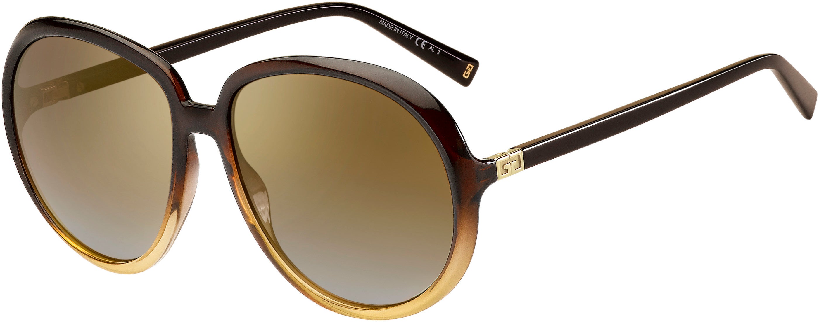  Givenchy 7180/S Oval Modified Sunglasses 0GLN-0GLN  Brown Yellow (JL Brown Ss Gold)