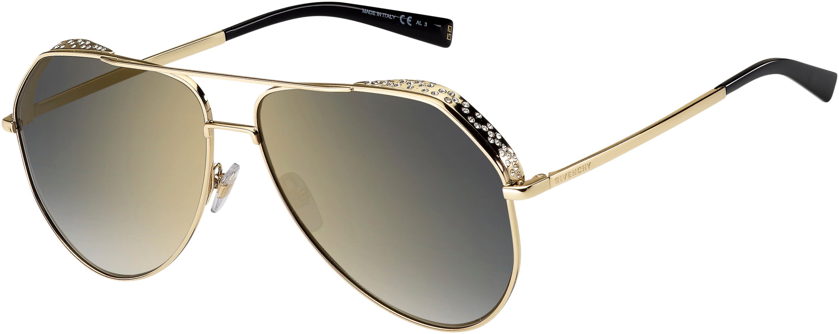  Givenchy 7185/G/S Aviator Sunglasses 0J5G-0J5G  Gold (FQ Gray Sf Gold Sp)