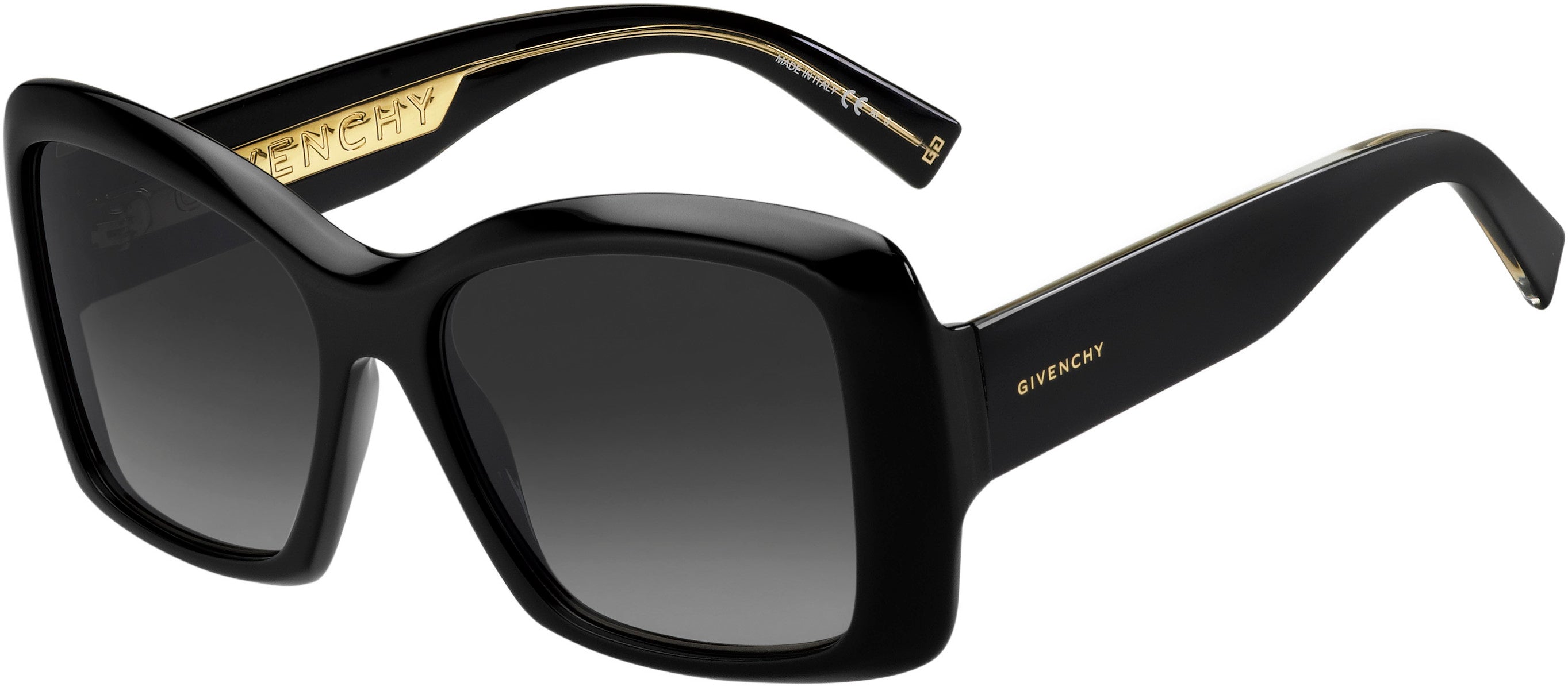  Givenchy 7186/S Square Sunglasses 0807-0807  Black (9O Dark Gray Gradient)