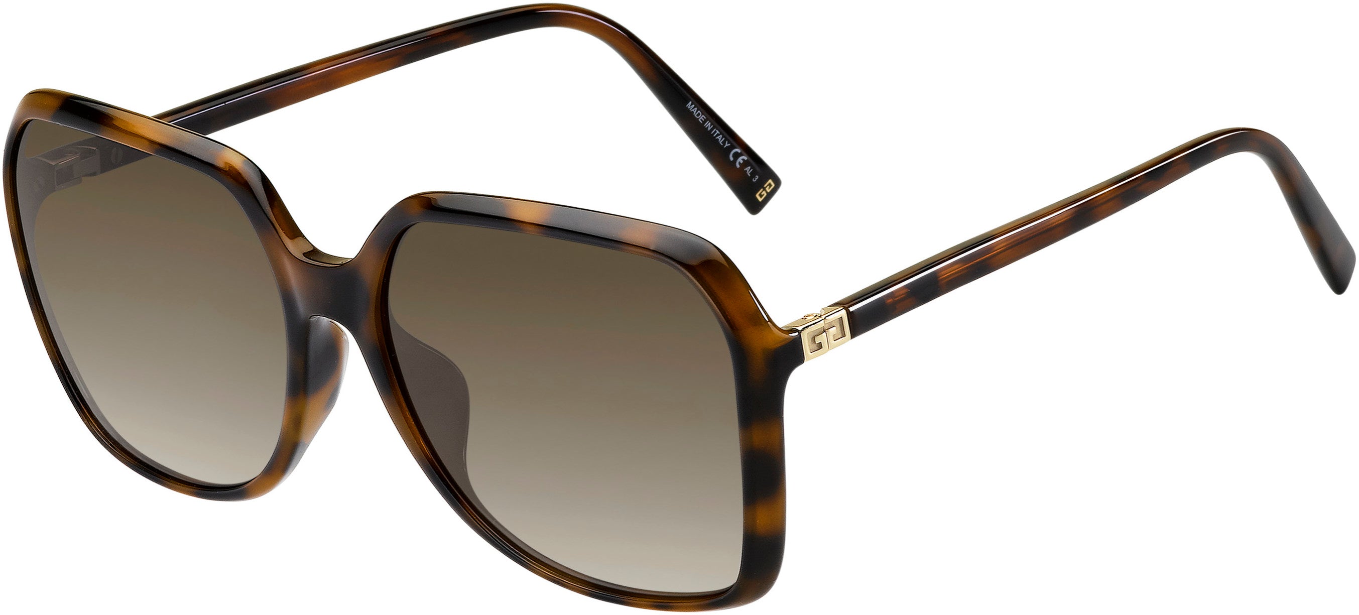  Givenchy 7187/F/S Square Sunglasses 0086-0086  Dark Havana (HA Brown Gradient)