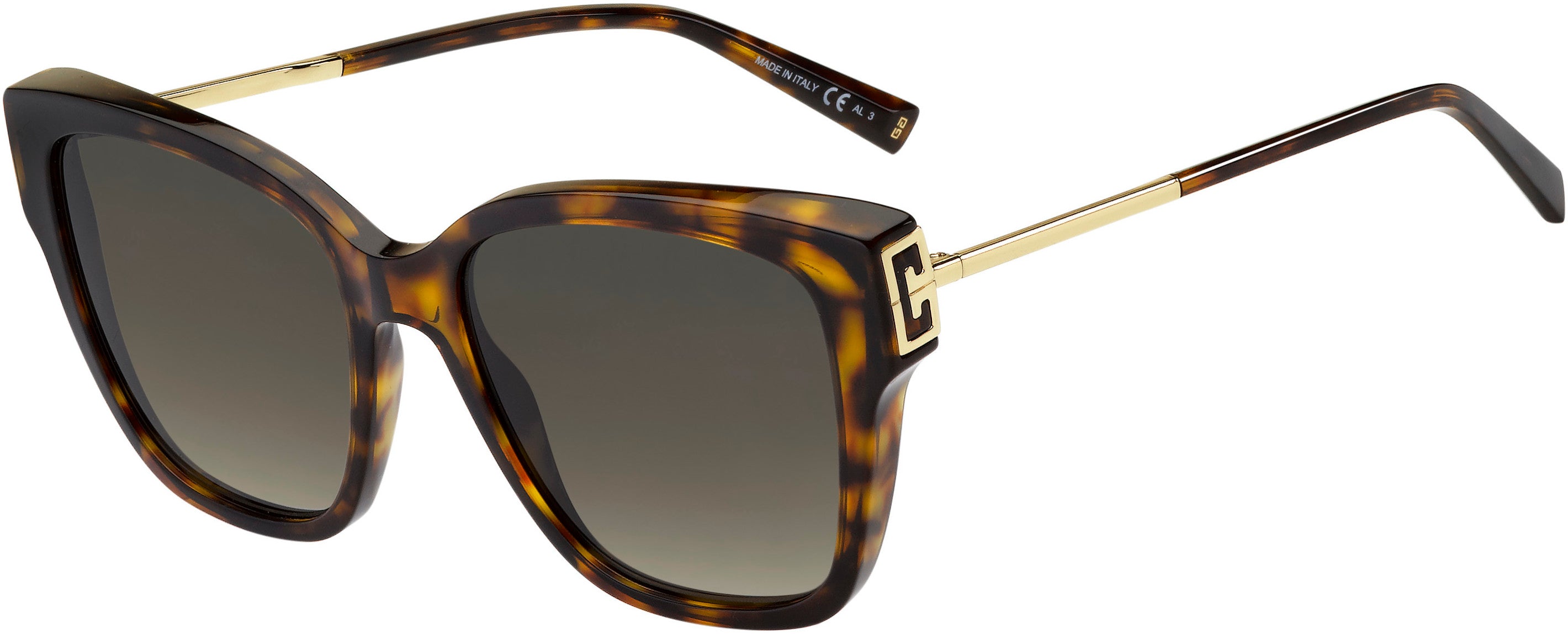  Givenchy 7191/S Square Sunglasses 0086-0086  Dark Havana (HA Brown Gradient)