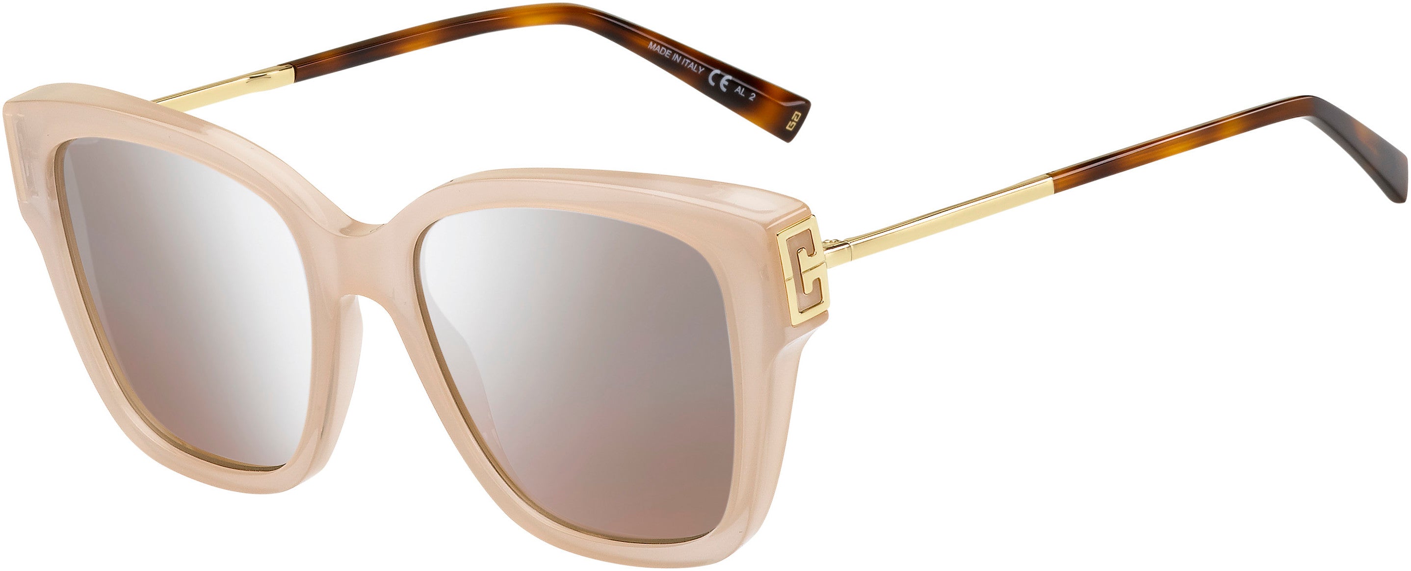  Givenchy 7191/S Square Sunglasses 0FWM-0FWM  Nude (G4 Silver Mirror Shaded Brown)