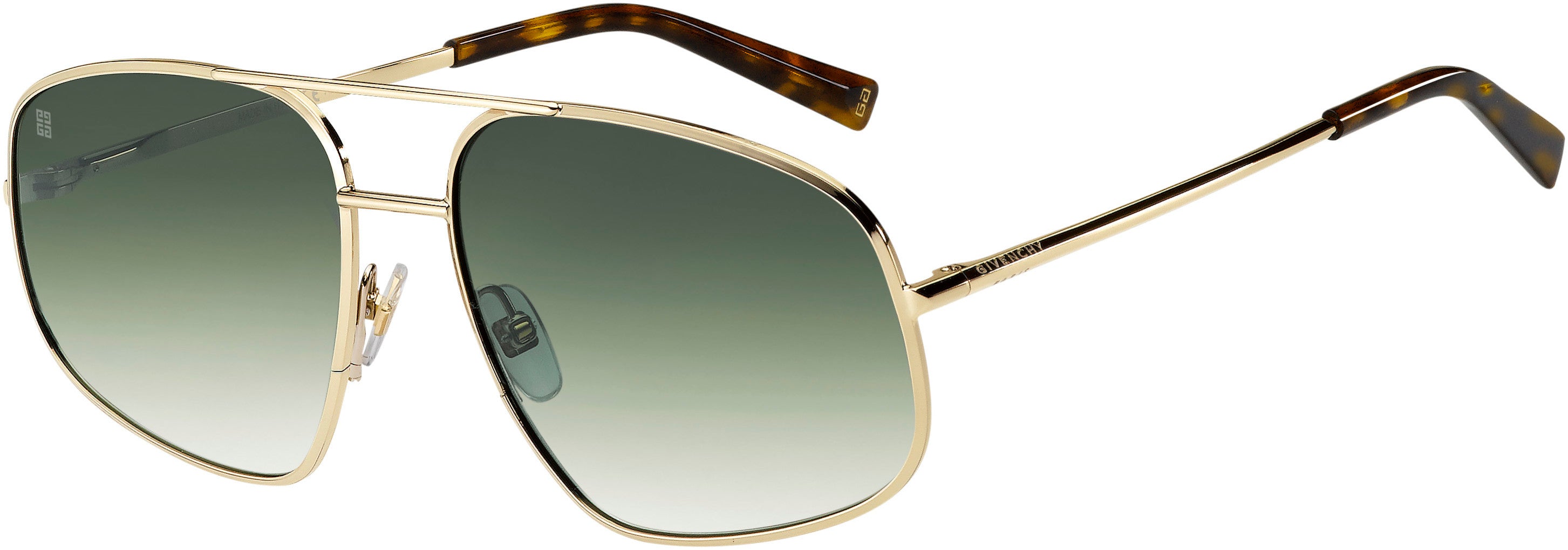  Givenchy 7193/S Aviator Sunglasses 0J5G-0J5G  Gold (9K Green Shaded)