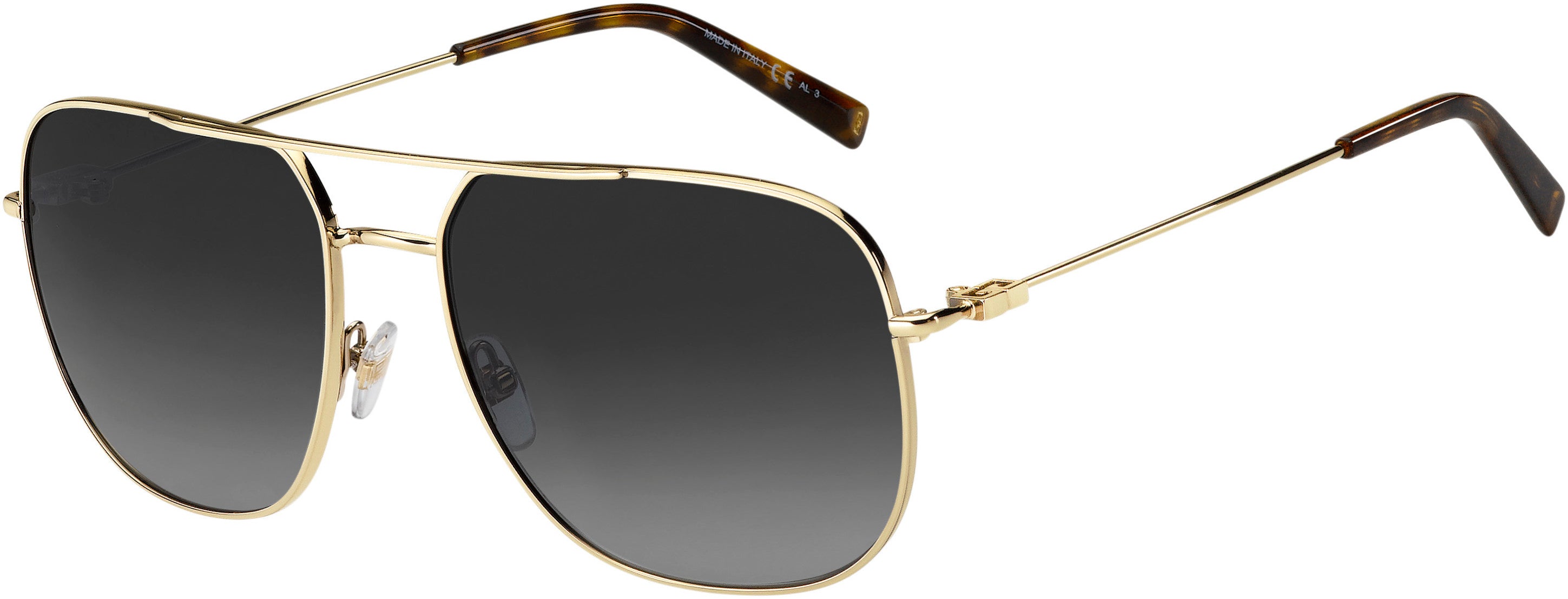  Givenchy 7195/S Aviator Sunglasses 0J5G-0J5G  Gold (9O Dark Gray Gradient)