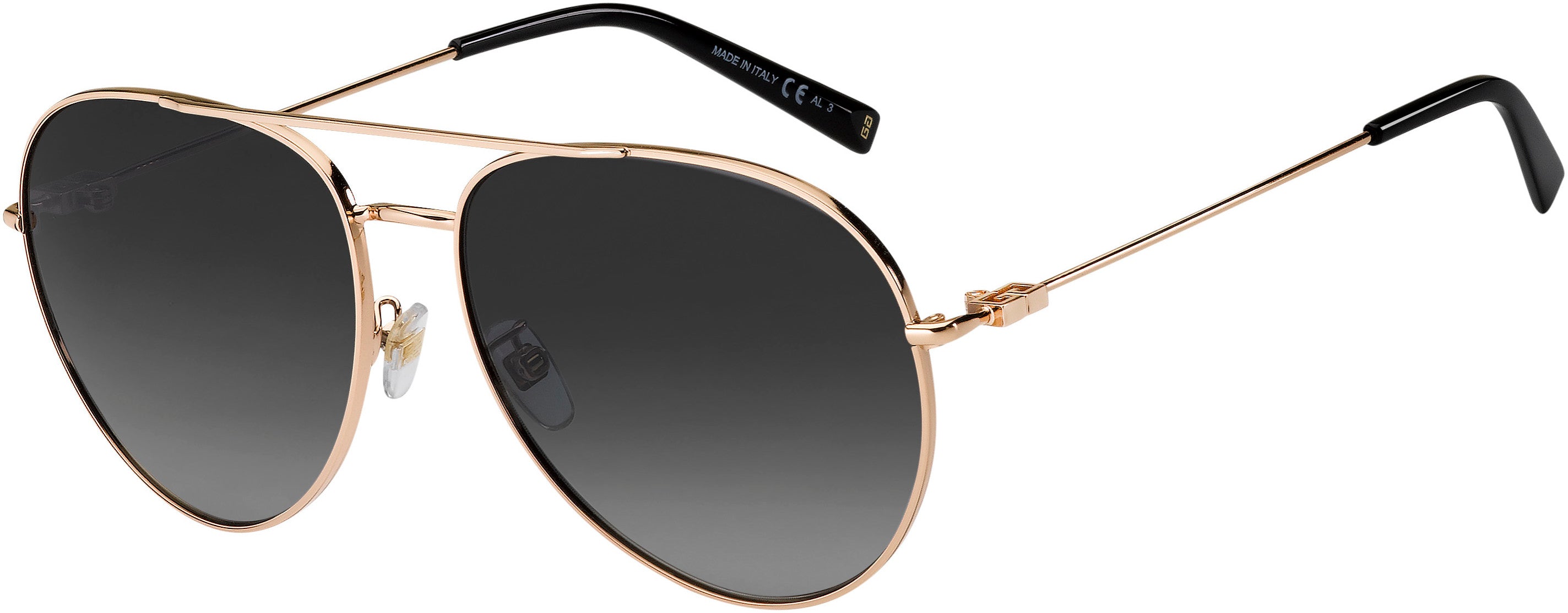  Givenchy 7196/G/S Aviator Sunglasses 0DDB-0DDB  Gold Copper (9O Dark Gray Gradient)