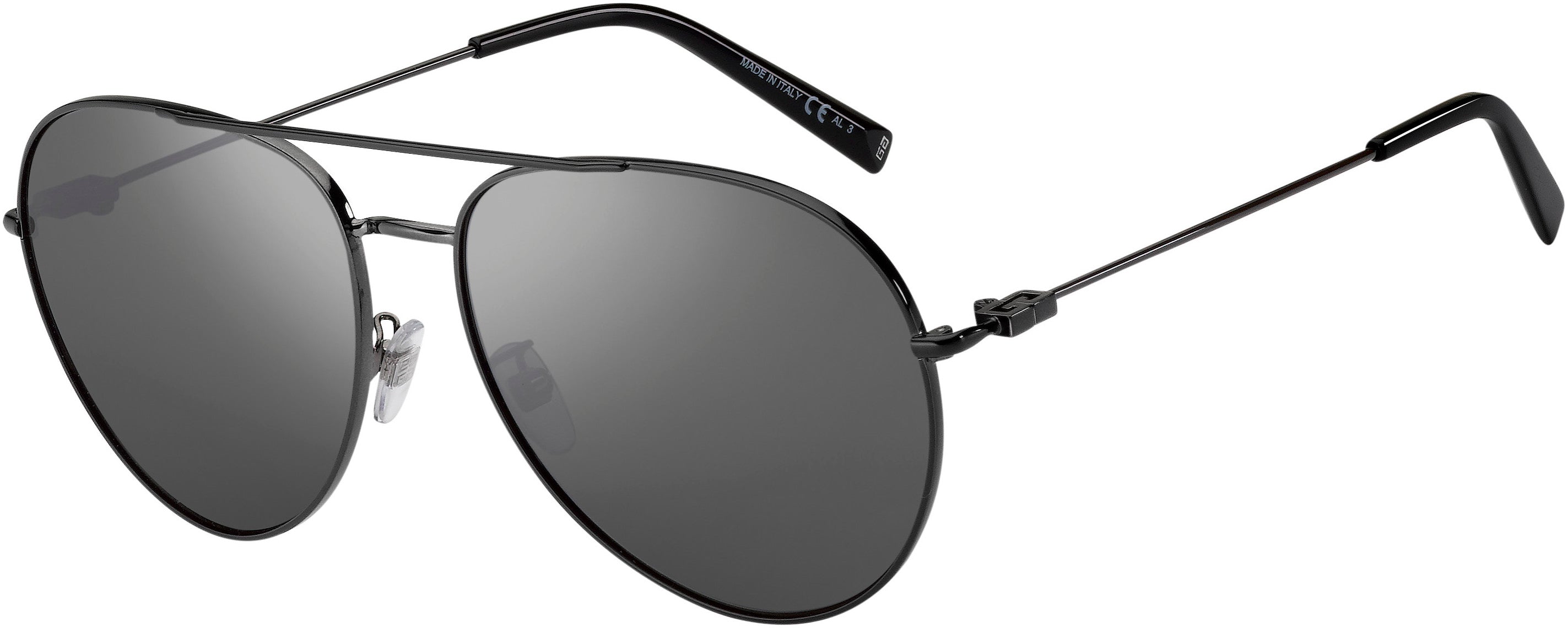  Givenchy 7196/G/S Aviator Sunglasses 0V81-0V81  Dark Ruthenium Black (T4 Silver Mirror)